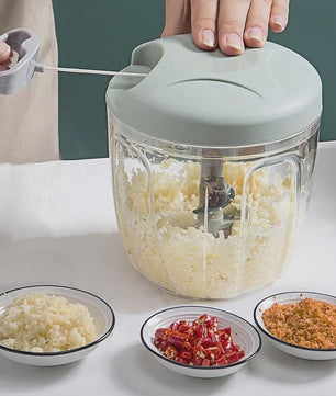 Handmatige Keuken Snijmachine - Knoflook, Ui, Vlees & Groenten Hakker (500/900ML)