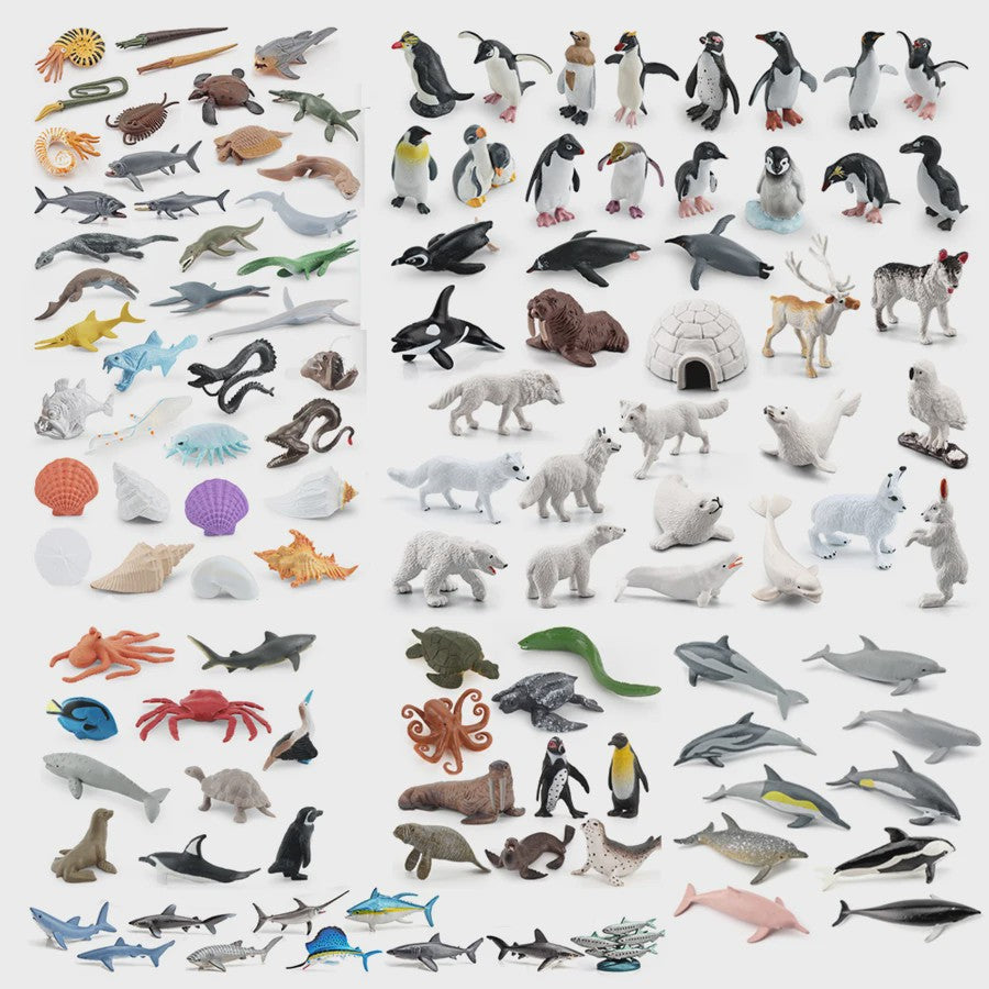 Mini Dieren Figuren Set: Oceaan & Zeeleven Speelgoed voor Kinderen