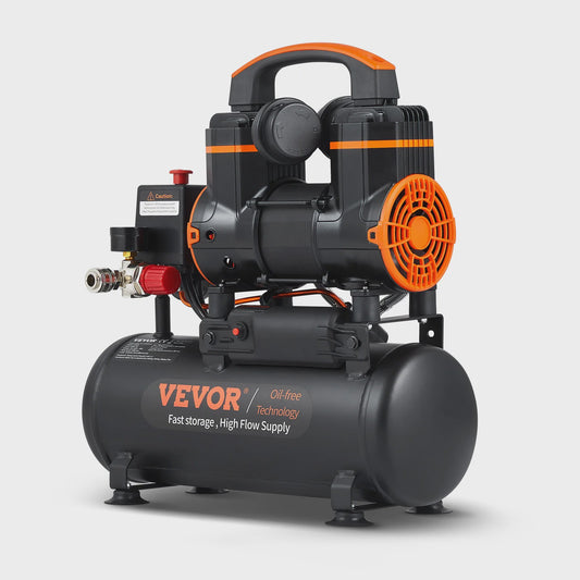 Stille Olievrije Air Compressor 900W - Draagbaar & Krachtig