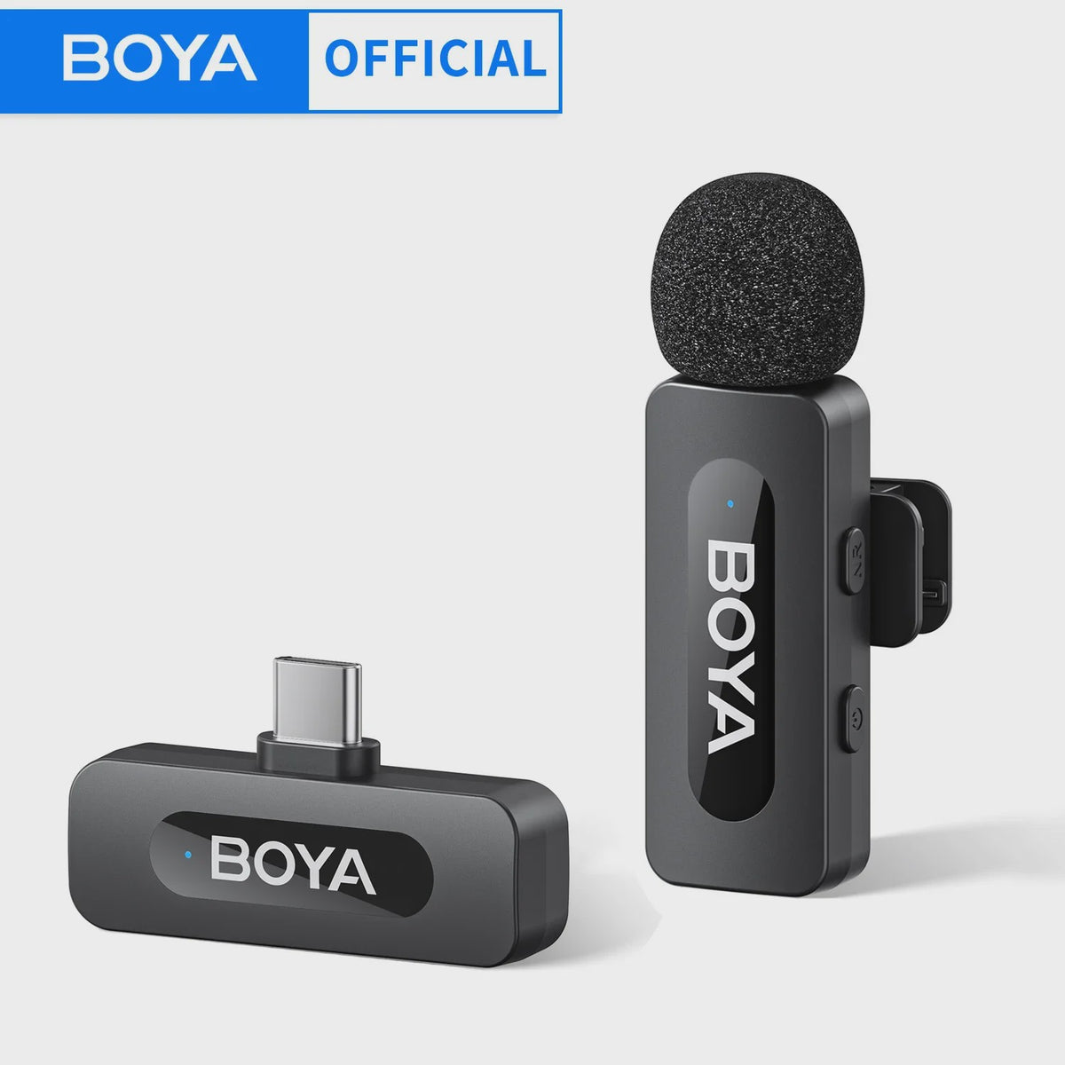 Draadloze Lavalier Microfoon BOYA BY-V voor iPhone, iPad & Android - Live Opnames & Interviews