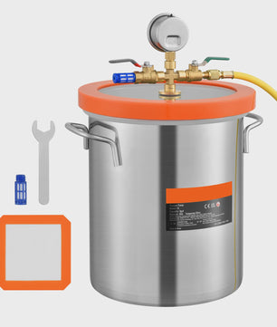 Vacuümkamer 3/5 Gallon met Gehard Glazen Deksel - Voor Hars, Hout & Meer