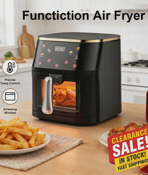 12L Digitale Airfryer XL met Zichtvenster - Gezond Frituren voor het Hele Gezin