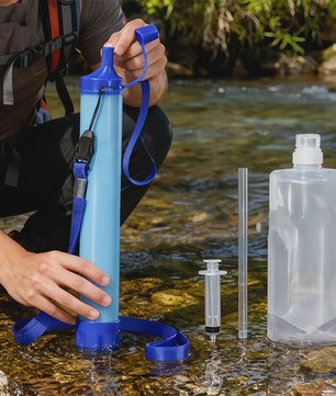 Persoonlijk Waterfilter Rietje - Outdoor Waterzuiveraar voor Kamperen, Wandelen en Noodsituaties