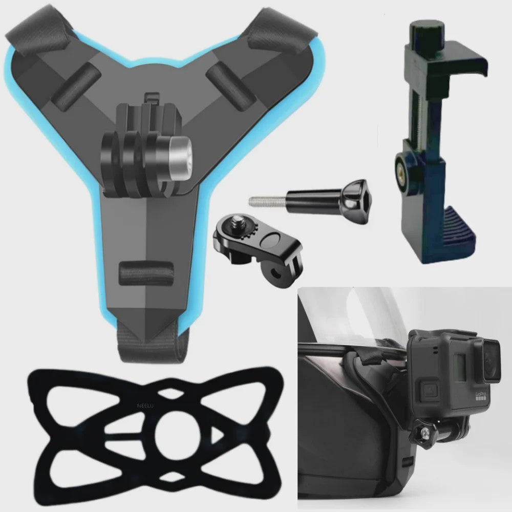 Helmhouder voor Actiecamera & Smartphone - Motorfiets & Sport