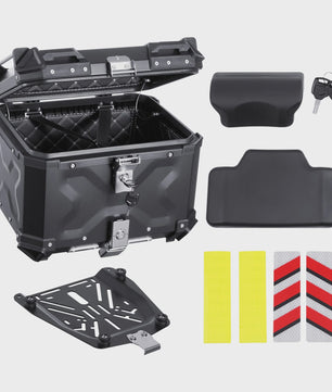 Universele Motor Topcase: Robuuste Aluminium Motorfiets Bagagebox met Waterdichte Voering