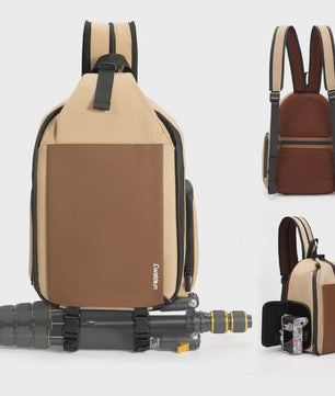 Veelzijdige Camera Schoudertas: Compacte Sling Bag & Rugzak voor DSLR, Lenzen en iPad