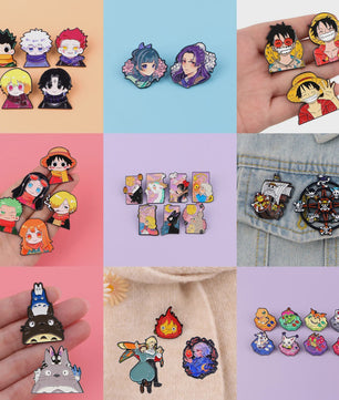 Anime & Manga Emaille Pins Set - Decoratieve Broches voor Rugzak, Kleding & Cadeau