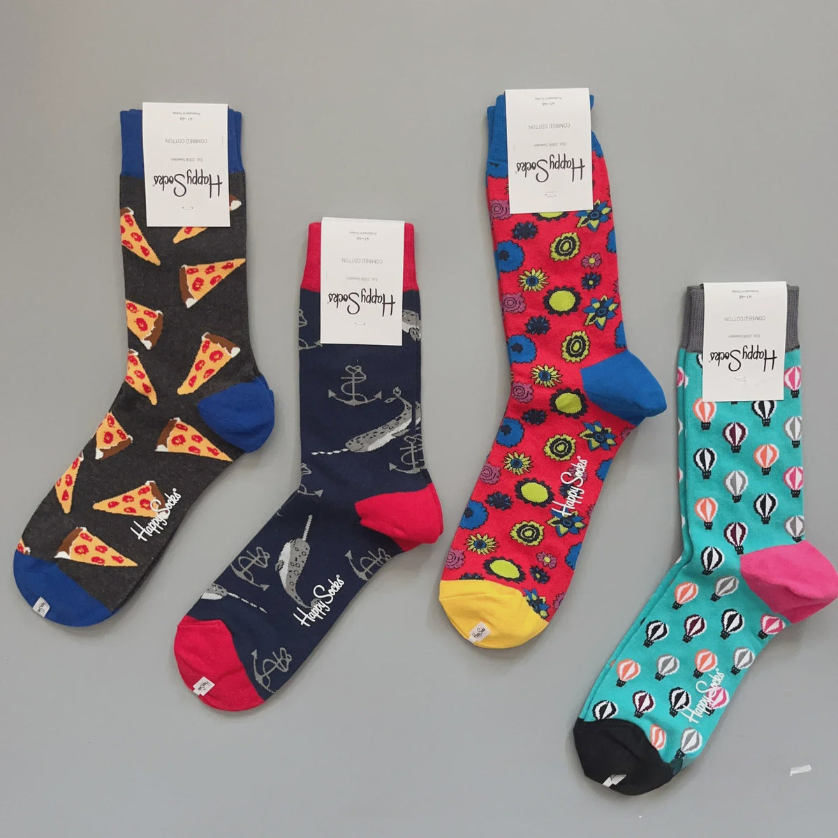 Happy Socks Heren Sokken Katoen - Maat 41-46 EU