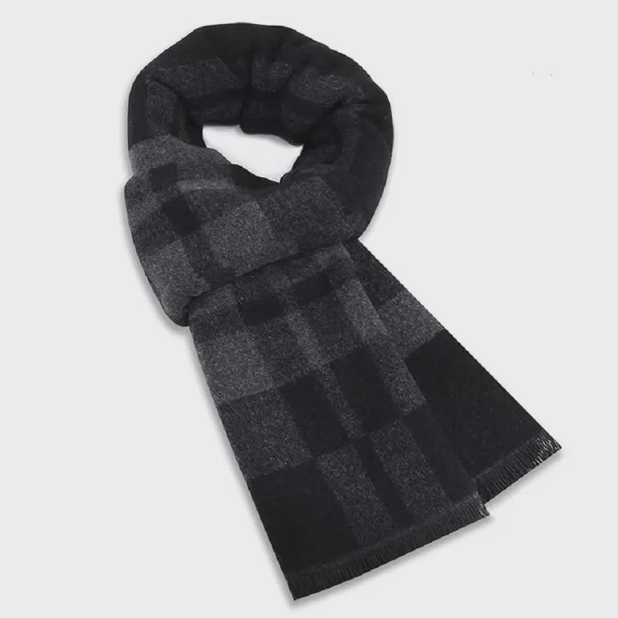 Luxe Wollen Plaid Sjaal voor Heren - Warm & Stijlvol