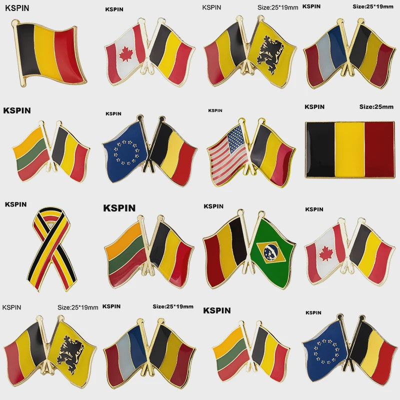 Belgische Vlag Speld - Stijlvolle Badge voor Kleding en Tassen