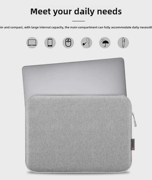 Luxe Laptop Sleeve & Tas - Beschermhoes voor 12.5 t/m 16.7 Inch Laptops