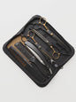 Professionele Haarstyling Set: Kappersscharen, Kammen, Scheermes & Opbergkoffer