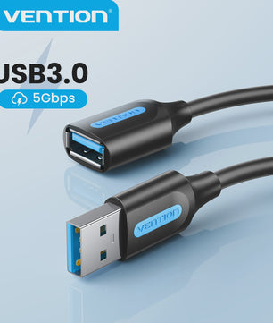 Vention USB 3.0 Verlengsnoer - Snelle Dataoverdracht voor PC, TV, Console & Meer