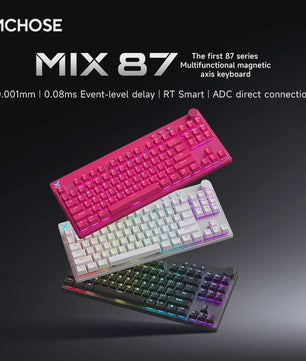 MCHOSE MIX87 Magnetische Switch Gaming Toetsenbord - 8K Polling, 0.08ms Latency, ARGB