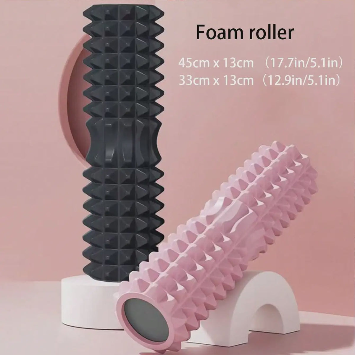 Crescent Foam Roller 45x13cm - Ideaal voor Yoga, Pilates & Spierontspanning