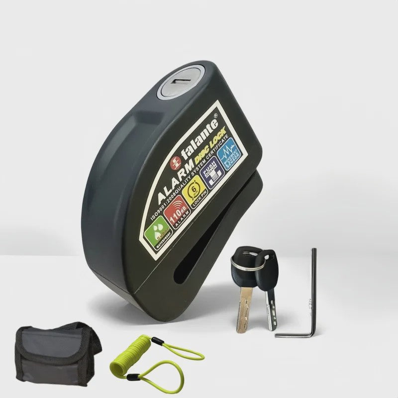 Motor & Fiets Alarm Schijfrem Slot - Aluminiumlegering met 110dB Alarm & Waterdicht