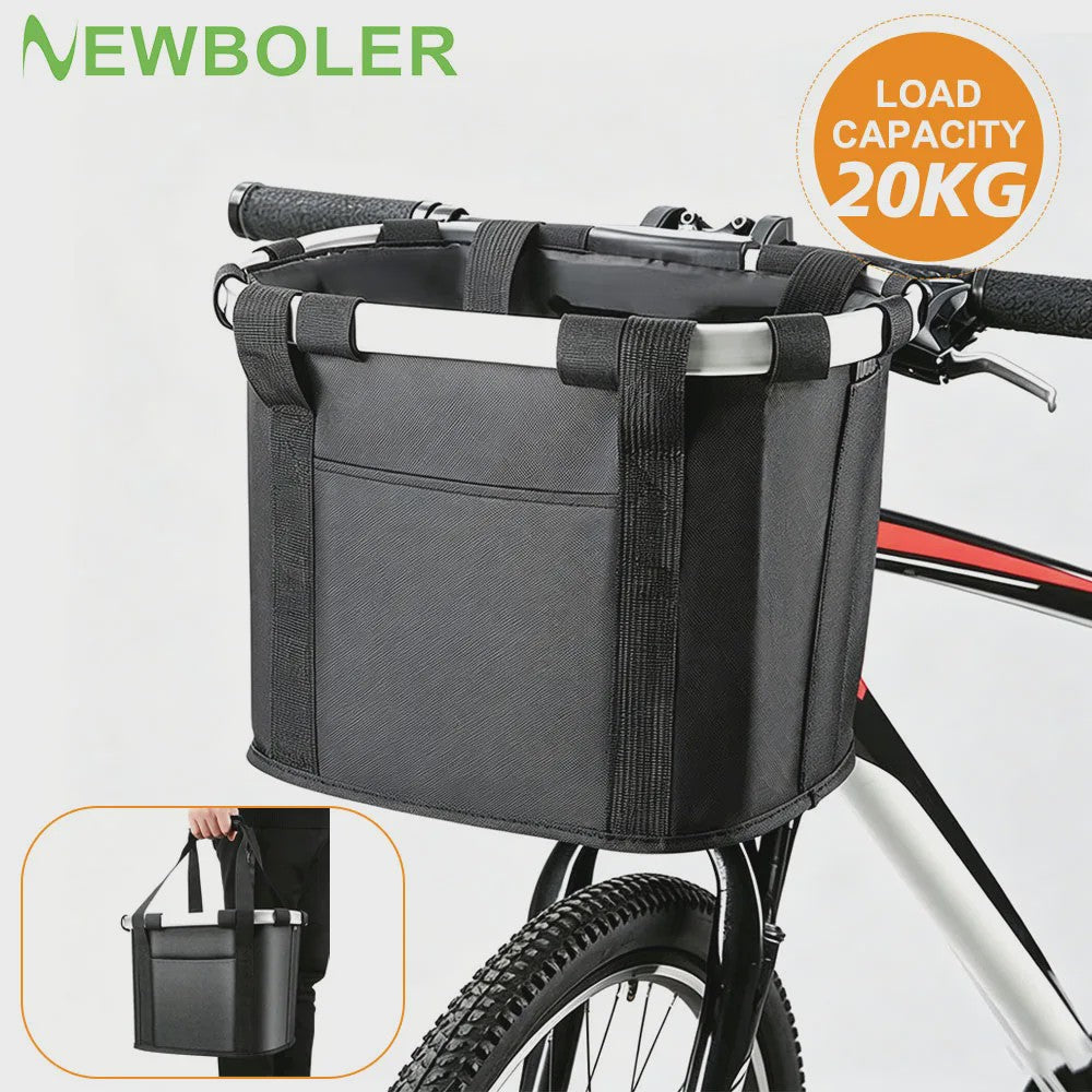 NEWBOLER Afneembare Fietsmand - Waterdicht Stuurmand & Hondenmand voor Bikepacking