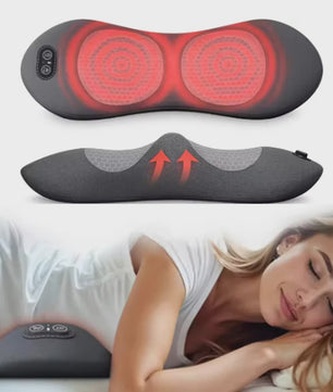 3-in-1 Rugmassager met Warmte & Vibratie voor Rugpijn Verlichting en Tractie