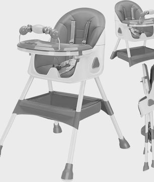 Opvouwbare Baby Kinderstoel (6+ Maanden) - Makkelijk Schoon, Antislip & Met Speelgoedrek - Model E500