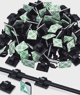 30x Kabel Organizer Clips - Draad Beheer voor Bureau, Auto & Thuis
