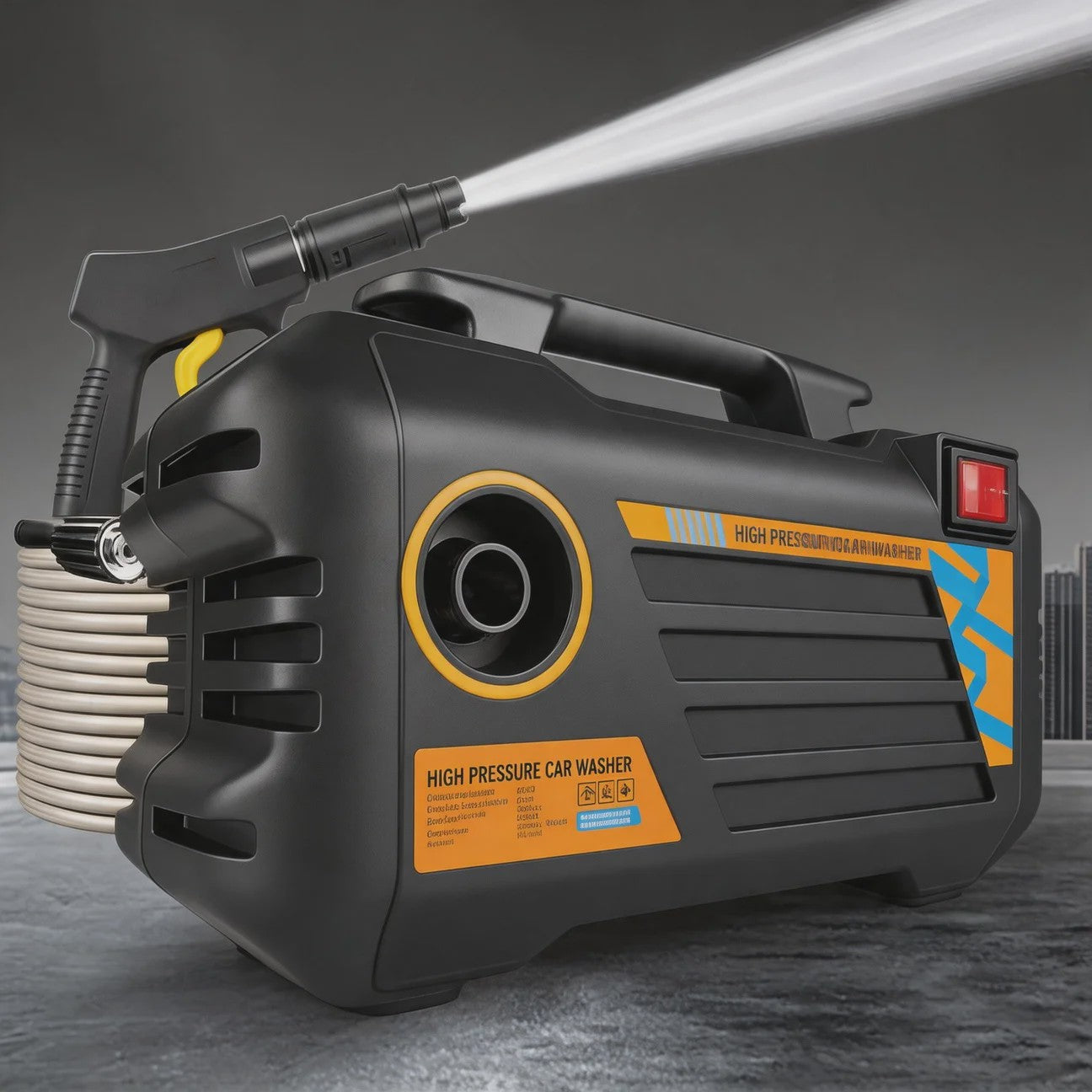 Krachtige Hogedruk Reiniger 3000W - 120 Bar - Zelfaanzuigend - Incl. Schuimspuit