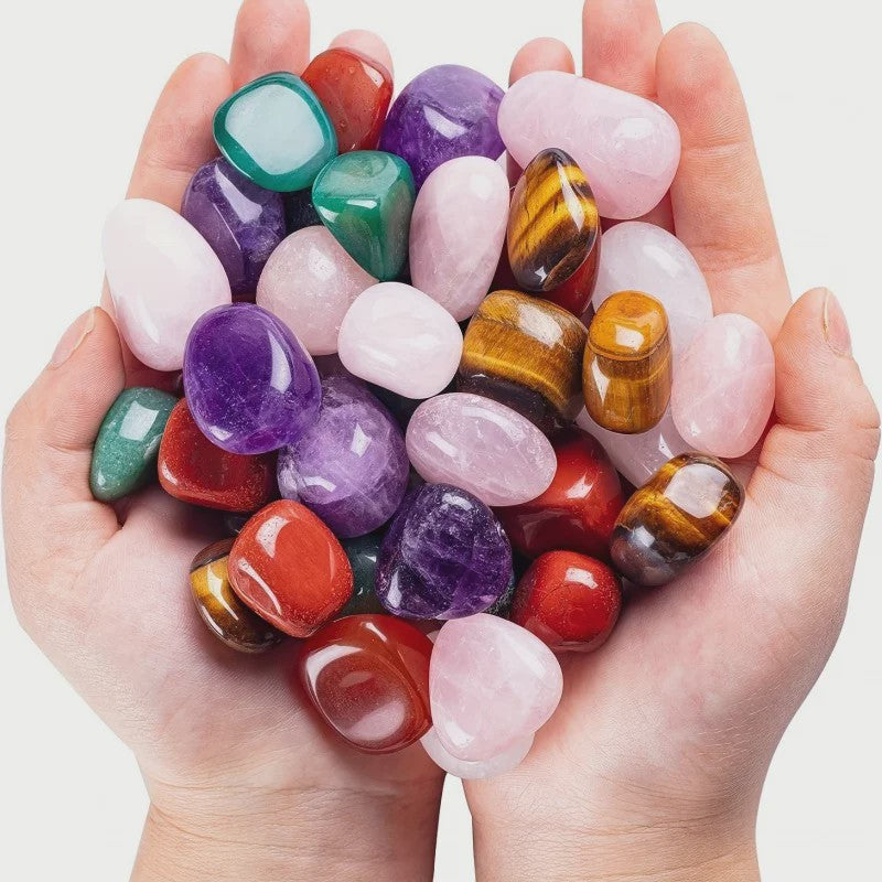 100g Mix Edelstenen Tumblestones - Natuurlijke Gepolijste Kristallen voor Decoratie