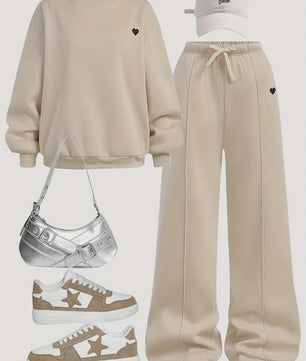 Set Meisjes Trui en Wijde Broek - Stijlvolle Herfst Outfit