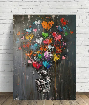 Moderne Urban Graffiti Canvas Art: Pop Art Poster voor Kantoor & Woonkamer