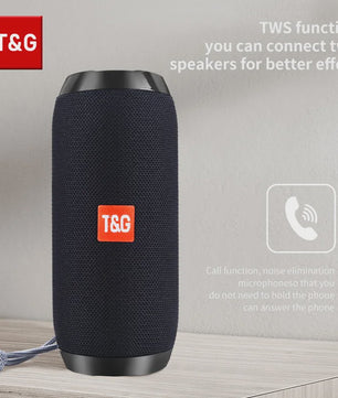 Draagbare Bluetooth Speaker T&G TG117 - Waterdicht, TWS Stereo Geluid & FM Radio