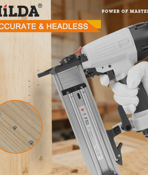 HILDA F50 Pneumatische Tacker & Nietmachine - 2-in-1 voor Meubels en Stoffering