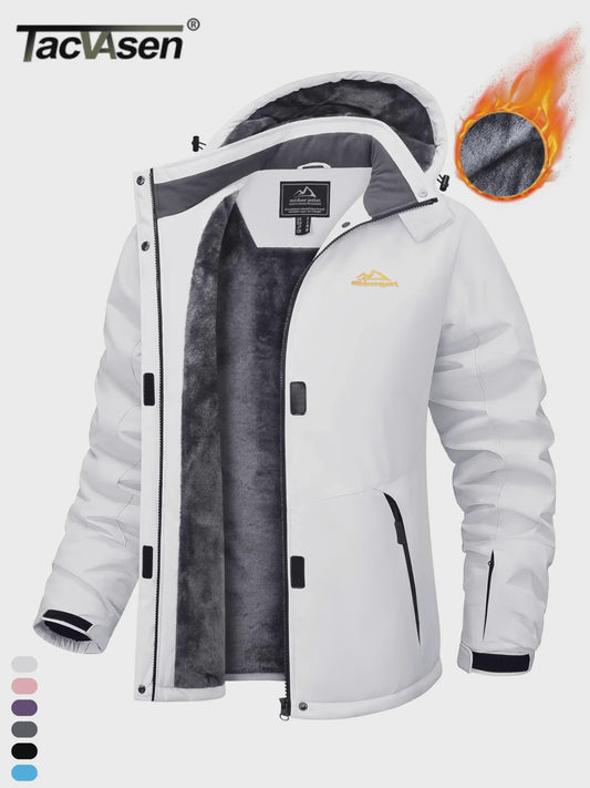 TACVASEN Dames Winter Parka Jas - Fleece gevoerd, Waterdicht & Winddicht Ski Jack