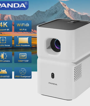 PANDA PF03 Mini Projector: Full HD, Android 9.0, Wifi6, 200 ANSI Lumen, 4K Ondersteuning