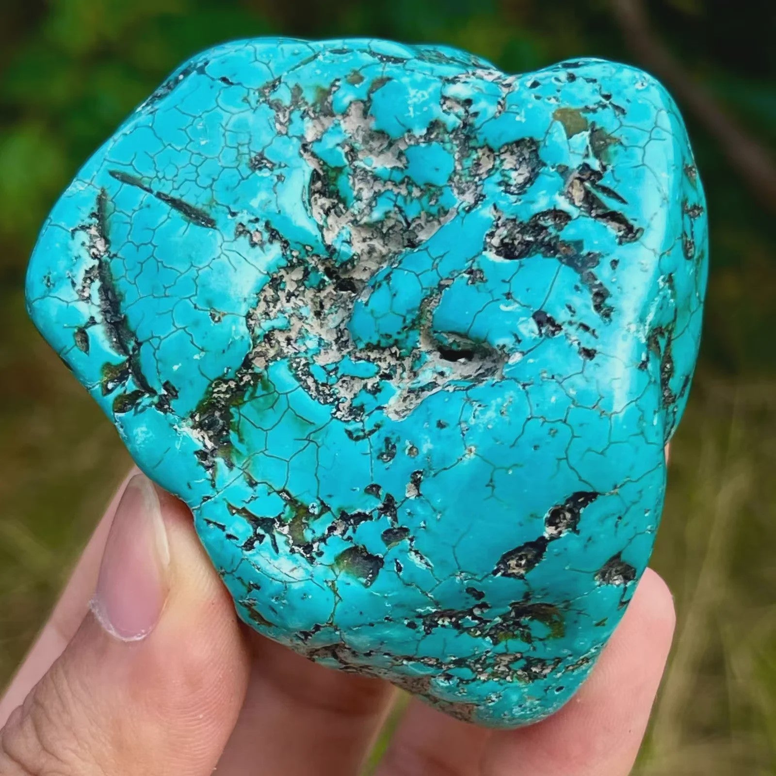 Ruwe Turquoise Kristal - Natuurlijke Energie Steen voor Healing en Decoratie