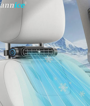 Verstelbare Auto Hoofdsteun Ventilator - 3 Snelheden & USB Voeding