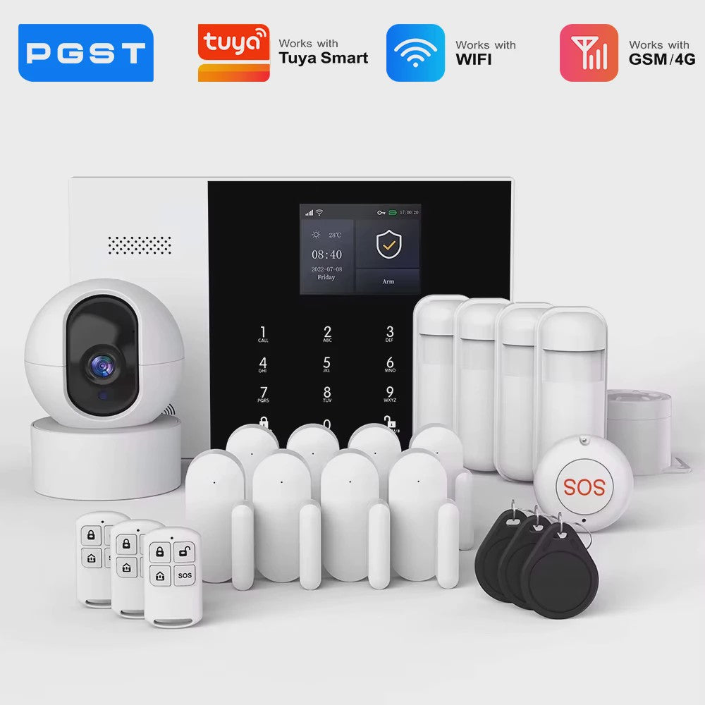 Slimme Alarmset met WiFi, GSM & Tuya Compatibiliteit - Inclusief Deursensor