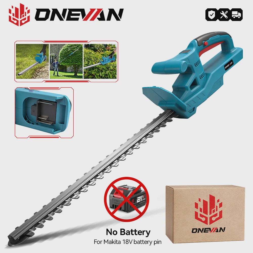 ONEVAN 3000W Snoerloze Elektrische Heggenschaar - Krachtig Tuingereedschap