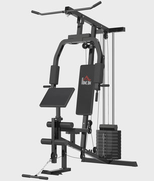 HOMCOM Krachtstation Fitness Station Multigym - Zwart