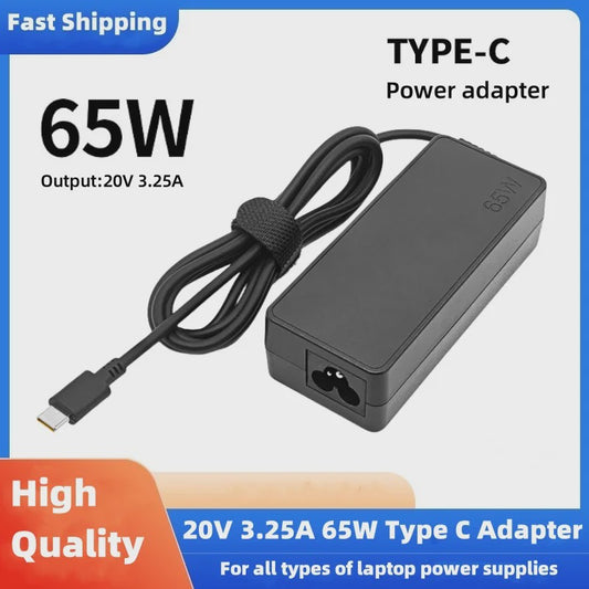 65W USB-C Laptop Lader Adapter 20V 3.25A voor Lenovo Thinkpad