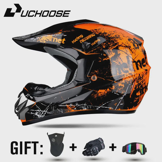 Professionele Off-road Motorhelm voor Volwassenen & Kinderen - Inclusief Gratis Gift Set