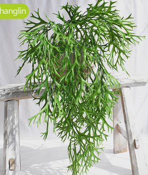 80cm Kunstplant Hanger - Decoratieve Hertshoorn Varen voor Wanden en Feesten