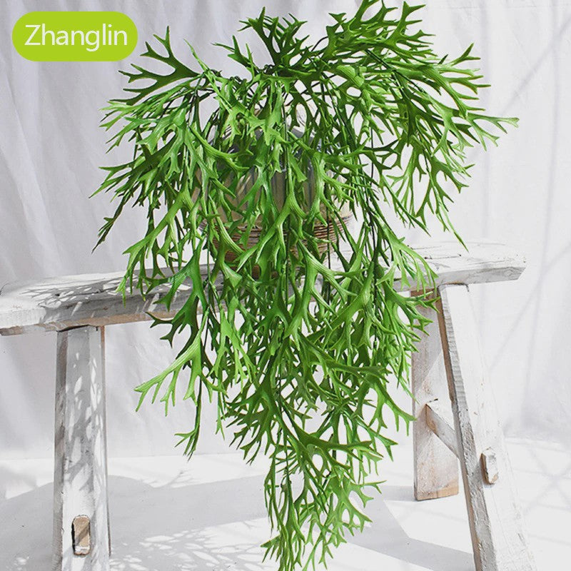 80cm Kunstplant Hanger - Decoratieve Hertshoorn Varen voor Wanden en Feesten