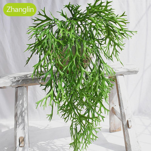 80cm Kunstplant Hanger - Decoratieve Hertshoorn Varen voor Wanden en Feesten