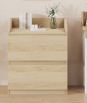 Nachtkastje met 2 Lades - Stijlvol Bijzetmeubel voor Slaapkamer & Woonkamer