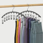 Ruimtebesparende Hanger voor Yogabroeken met 10 Clips - Organiseer je Leggings en Broeken