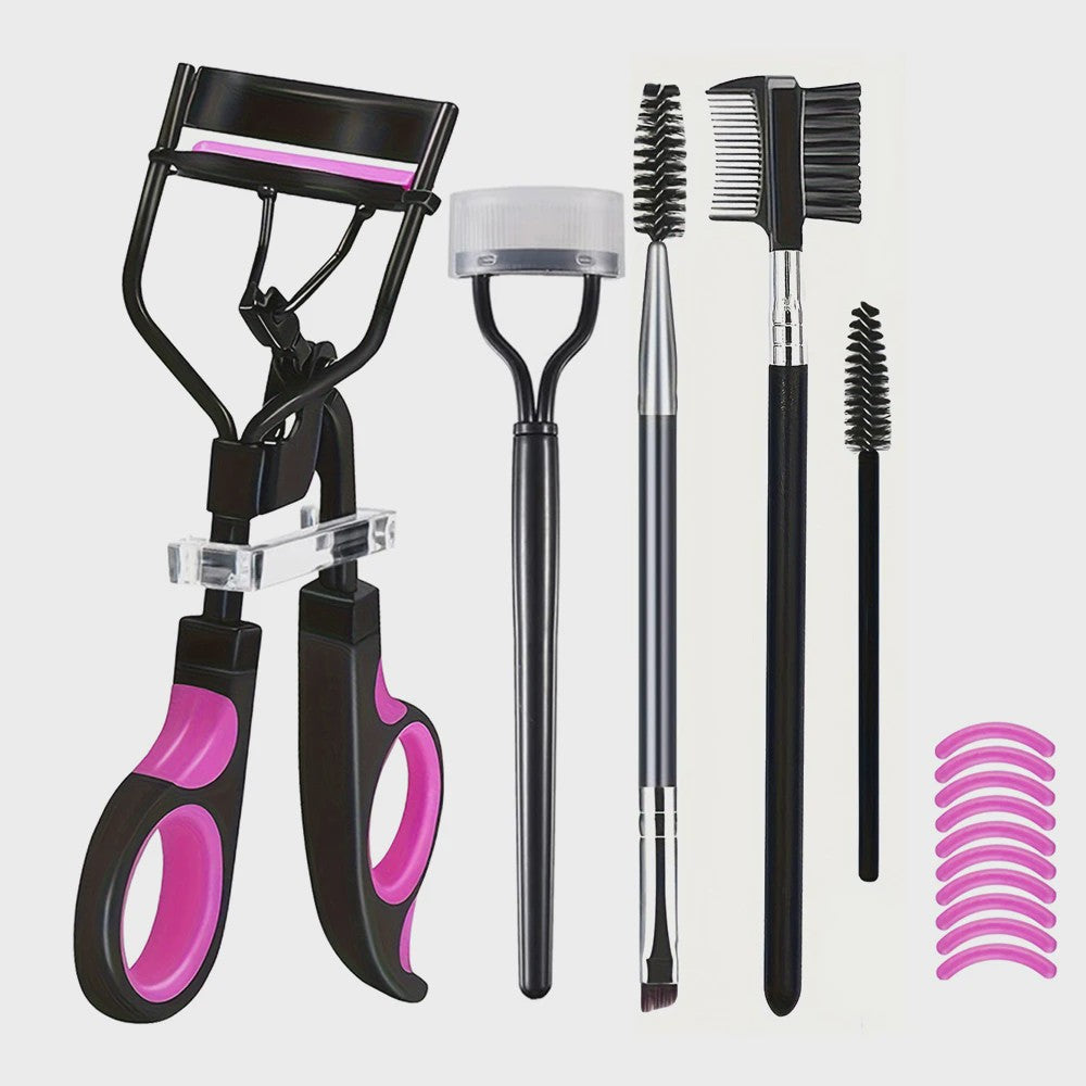 Complete Wimperkruller Set met Vervangende Pads & Make-up Tools