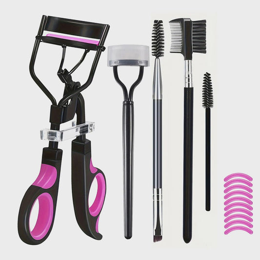 Complete Wimperkruller Set met Vervangende Pads & Make-up Tools
