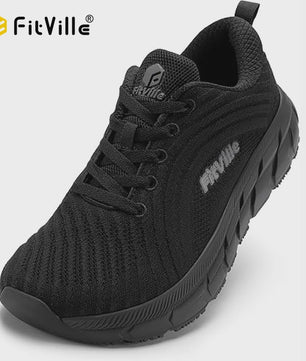 FitVille Extra Brede Hardloopschoenen voor Heren - Lichtgewicht, Ademend & Anti-slip