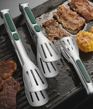 RVS Keukentang - Antislip, Vaatwasserbestendig, Grill & Barbecue Tang voor Vlees, Salade, Brood