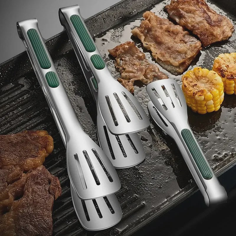 RVS Keukentang - Antislip, Vaatwasserbestendig, Grill & Barbecue Tang voor Vlees, Salade, Brood