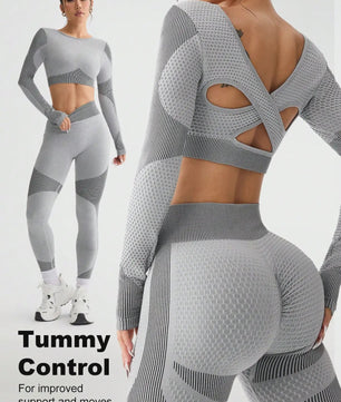 Naadloos Seamless Sportpak Dames - Ademend Yoga & Fitness Set